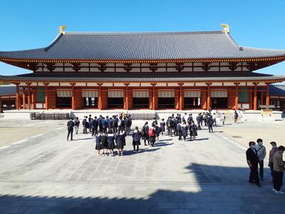 薬師寺、境内での様子