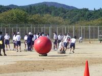 ２年生学年種目の練習