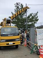 朝から別の工事が始まりました