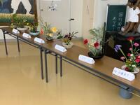 クラブの生け花作品